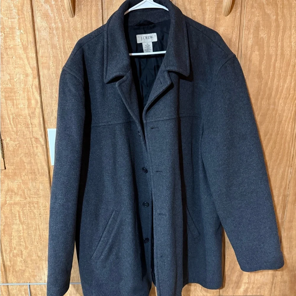 J. Crew Men's Charcoal Pea Coat